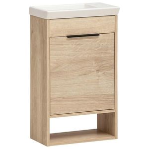 Stylife SKŘÍŇKA S UMYVADLEM, dub bianco, dub bianco, 45, 5 cm obraz