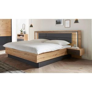 Rauch Möbel POSTEL S NOČNÍMI STOLKY, 180/200 cm, šedá, dub artisan obraz