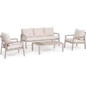 Béžový hliníkový zahradní lounge set pro 5 Elna – Bizzotto obraz