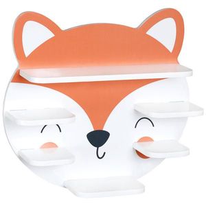 Kesper NÁSTĚNNÝ REGÁL, oranžová, bílá, 45/42/12 cm obraz