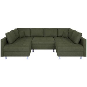 P & B SEDACÍ SOUPRAVA, textil, olivově zelená obraz
