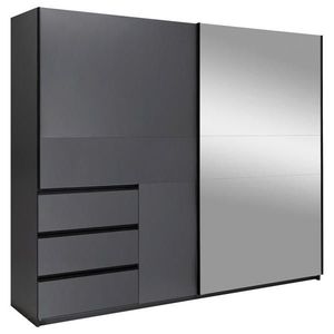 P & B ŠATNÍ SKŘÍŇ S POSUVNÝMI DVEŘM, barvy grafitu, 250/210/62 cm obraz