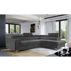 MID.YOU ROHOVÁ SEDAČKA, textil, antracitová obraz