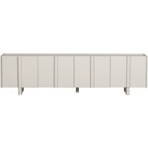 Krémový modulární TV stolek z borovicového dřeva 200x53 cm Basu – WOOOD obraz