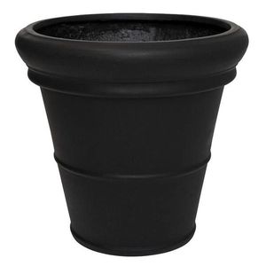 Pottery Pots Květináč Bucket Low Classic, barva černá, více velikostí - PotteryPots Velikost: M - ø 55 cm | v. 48 cm obraz