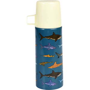 Modrá dětská termoska 350 ml Sharks – Rex London obraz