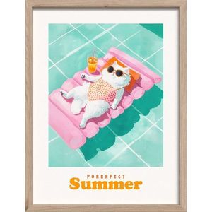 Tištěný obraz s rámem 30x40 cm Purrrfect – Styler obraz