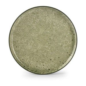 Zelený/krémový talíř z kameniny ø 27 cm Gravel – ONA obraz
