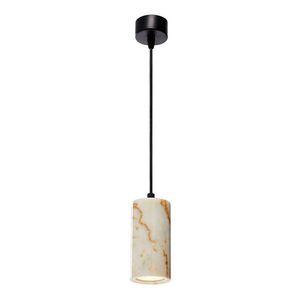 Krémové závěsné svítidlo s mramorovým stínidlem ø 6, 5 cm Selma – Opviq lights obraz