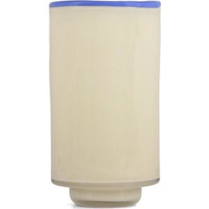 Krémová skleněná váza (výška 21, 5 cm) Milo – ONA obraz