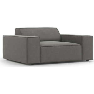 Šedé sametové křeslo Jodie – Micadoni Home obraz