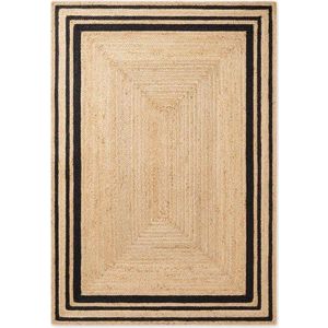 Černý/v přírodní barvě oboustranný/ručně tkaný jutový koberec 80x150 cm Looma – Hanse Home obraz