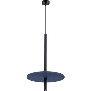 Tmavě modré/béžové kovové závěsné svítidlo ø 30 cm Rilu – Sollux obraz