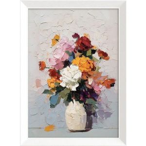 Tištěný obraz s rámem 56x75 cm White Vase – Styler obraz