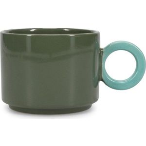Zelený kameninový hrnek 280 ml Lou – ONA obraz