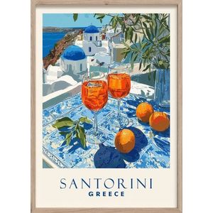 Tištěný obraz s rámem 50x70 cm Santorini – Styler obraz