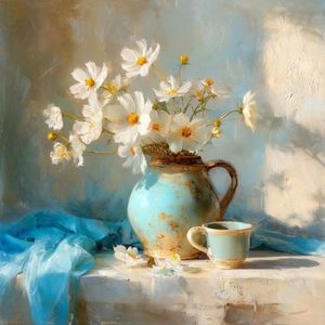 Tištěný obraz s rámem 70x70 cm Anemone – Styler obraz