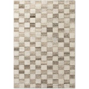 Krémový ručně tkaný vlněný koberec 160x230 cm Boho 1.0 Quadra – Vikosa obraz