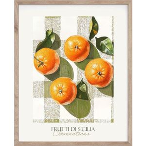 Tištěný obraz s rámem 40x50 cm Mandarines – Styler obraz