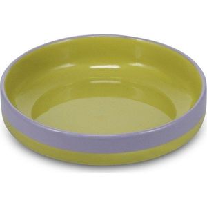 Zelený/fialový hluboký talíř z kameniny ø 21 cm Duo – ONA obraz