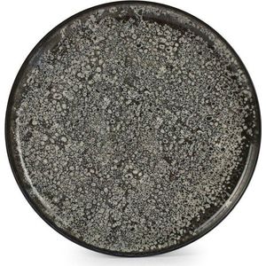 Černý/krémový talíř z kameniny ø 27 cm Gravel – ONA obraz