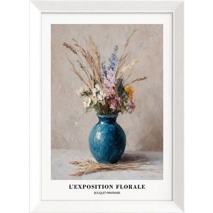 Tištěný obraz s rámem 56x75 cm Blue Vase – Styler obraz