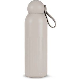 Béžová termoláhev s brčkem z nerezové oceli 500 ml Tekla – Sagaform obraz