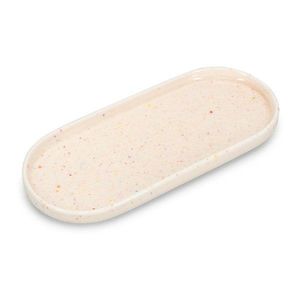 Béžový servírovací porcelánový talíř Fika – ONA obraz