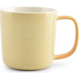 Světle žlutý hrnek z kostního porcelánu 370 ml Mae – ONA obraz