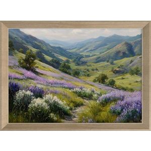 Tištěný obraz s rámem 75x56 cm Violet Hills – Styler obraz