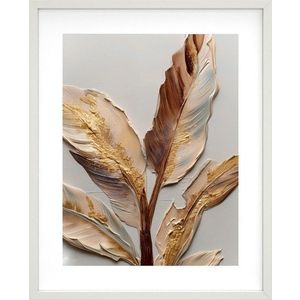 Tištěný obraz s rámem 40x50 cm Golden Strelitzia – Styler obraz