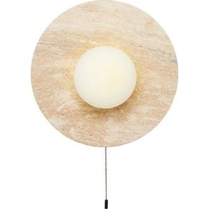 Béžové kamenné nástěnné svítidlo ø 12 cm Hilde – Opviq lights obraz
