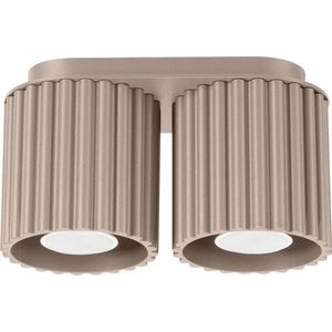 Taupe kovové bodové svítidlo 10x21 cm Zora – Sollux obraz