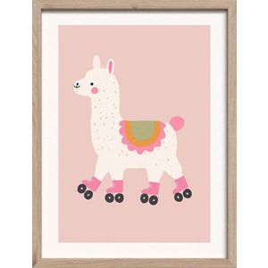 Dětský obrázek 30x40 cm Roller Llama – Styler obraz