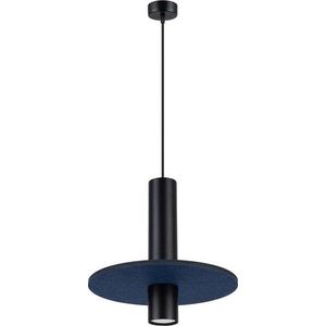 Tmavě modré/béžové kovové závěsné svítidlo ø 30 cm Olisa – Sollux obraz