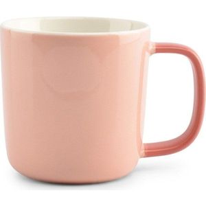 Růžový hrnek z kostního porcelánu 370 ml Mae – ONA obraz