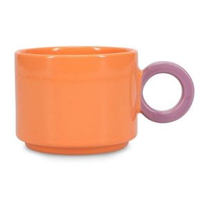 Oranžový kameninový hrnek 280 ml Lou – ONA obraz