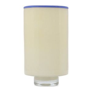 Krémová skleněná váza (výška 26 cm) Milo – ONA obraz