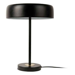 Černá stolní lampa s kovovým stínidlem (výška 40 cm) Gold Disc – Leitmotiv obraz