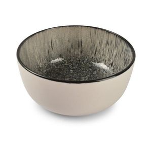 Černá/krémová miska z kameniny 740 ml Gravel – ONA obraz