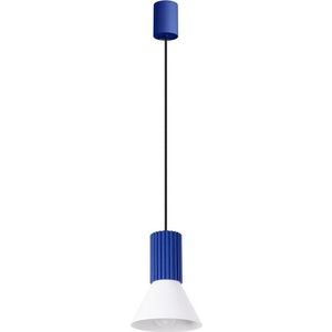Modré kovové závěsné svítidlo ø 14 cm Niru – Sollux obraz