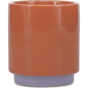 Oranžový/fialový kameninový šálek 270 ml Duo – ONA obraz