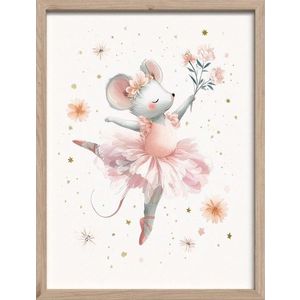 Dětský obrázek 30x40 cm Mouse Ballerina – Styler obraz