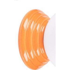 Oranžové keramické nástěnné svítidlo ø 12 cm Farsa – Sollux obraz