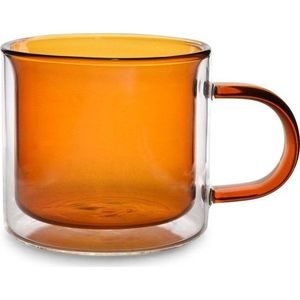 Jantarové skleněné hrnky v sadě 2 ks 270 ml Liv – ONA obraz