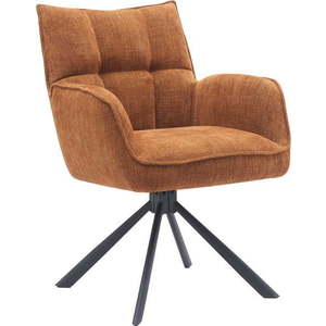 Oranžová čalouněná jídelní křesla v sadě 2 ks Marilla – Unique Furniture obraz