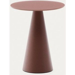 Kulatý odkládací stolek se skleněnou deskou ø 30 cm Wilshire – Kave Home obraz