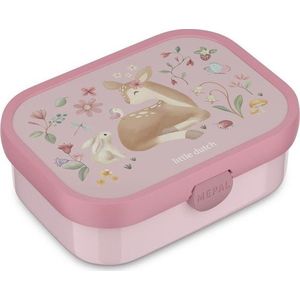 Světle růžový plastový dětský svačinový box Fairy Garden – Mepal obraz