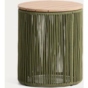 Kulatý zahradní stolek s deskou z akácie ø 40 cm Dandara – Kave Home obraz