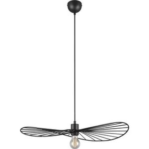 Matně černé závěsné svítidlo ø 60 cm Chapeau – Reality obraz